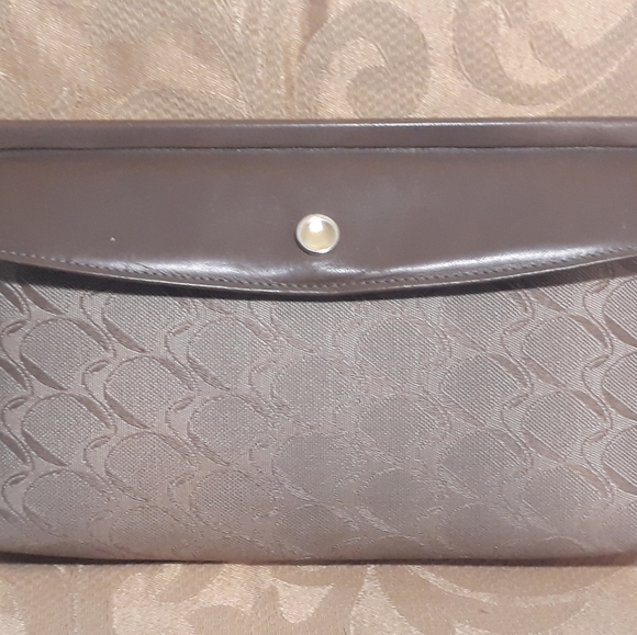 Vintage Movado Made in Italy Small Tan Clutch Purse - Picture 9 of 14
